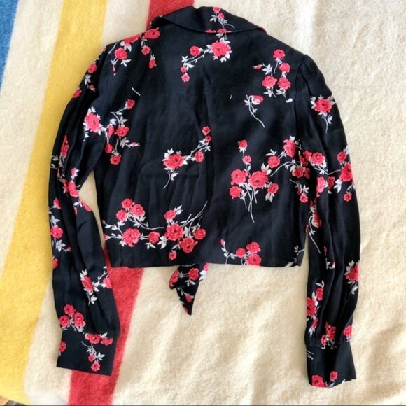 Reformation Dottie Top, Rose Pattern, XS - Picture 7 of 10